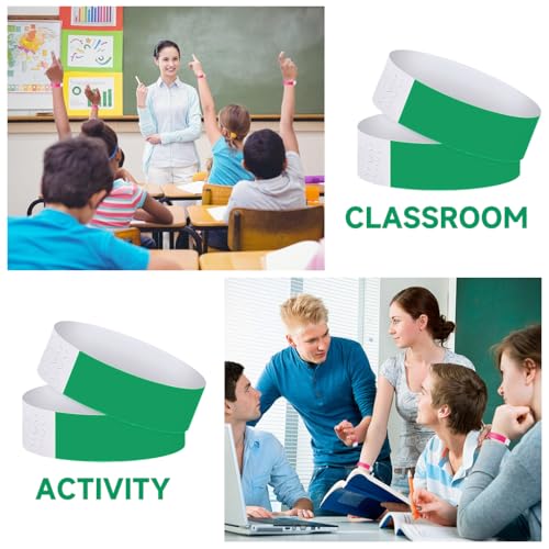 HASTHIP® 300 Pack Paper Wristbands Arm Bands for Events Neon Lightweight Colored Concert Party Waterproof Hand Band Green 3 PCS HASTHIP® 300 Pack Paper Wristbands Arm Bands for Events Neon Lightweight Colored Concert Party Waterproof Hand Band Green 3 PCS
